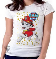 Baby look blusa feminina Patrulha Canina Marshall - Foto 5