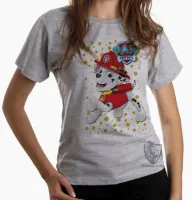 Baby look blusa feminina Patrulha Canina Marshall - Foto 6