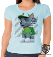 Baby look blusa feminina Patrulha Canina Rocky - Foto 6