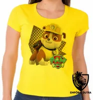 Baby look blusa feminina Patrulha Canina Ruble - Foto 4