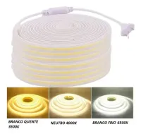  Mangueira Fita Led Cob Leitosa rolo 100 metros 
