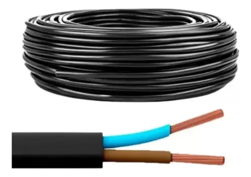  Cabo PP Flexivel 2x2,5mm Rolo Com 100 Metros Preto Imagem