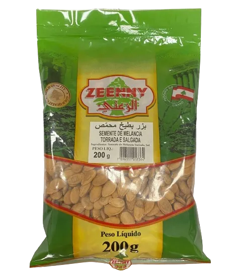 SEMENTE DE MELANCIA TORRADA E SALGADA  ZEENNY 200g