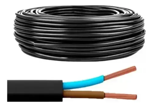 Cabo PP Flexivel 2x0,75mm Rolo Com 100 Metros Preto Imagem