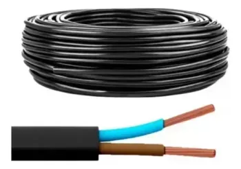Cabo PP Flexivel 2x1,50mm Rolo Com 100 Metros Preto