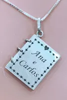 Colar Personalizado de Prata - Um Amor para Recordar - CO297