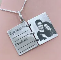 Colar Personalizado de Prata - Um Amor para Recordar - CO297 - Foto 2
