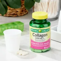 Spring Valley Collagen Type 1 & 3 Plus Vitamina C Suplemento Dietético 1,000mg C/90 Compr Importado  - Foto 2