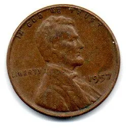 Estados Unidos - 1957 - 1 Cent - Trigo / Wheat