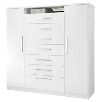 Cômoda Mega 2 Portas J&A Branco - Foto 4