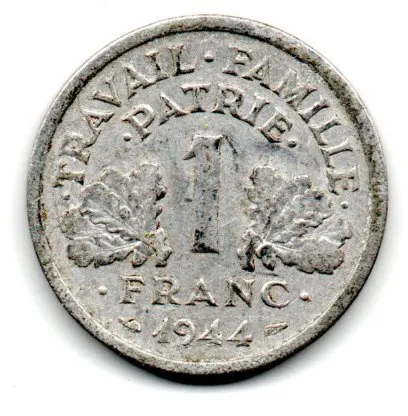 França - 1944 - 1 Franc