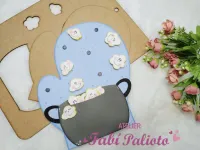 G1.655 Gabarito de Moldes  em MDF Luva Música Pula Pipoquinha - Foto 3