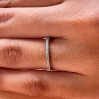 Anel aparador prata 950- MA110 - Foto 2