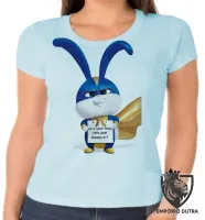 Baby look blusa feminina Pets Bola de Neve coelho - Foto 5