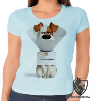 Baby look blusa feminina Pets Max cachorro vira lata - Foto 2
