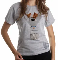 Baby look blusa feminina Pets Max cachorro vira lata - Foto 6