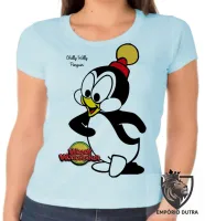 Baby look blusa feminina Pica Pau Chilly willy pinguim - Foto 2