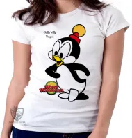 Baby look blusa feminina Pica Pau Chilly willy pinguim - Foto 5