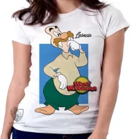 Baby look blusa feminina Pica Pau Leôncio leão Marinho - Foto 5