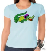 Baby look blusa feminina Pica Pau Zé Jacaré crocodilo - Foto 5