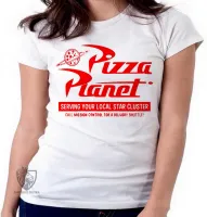 Baby look blusa feminina Pizza Planet toy story - Foto 5