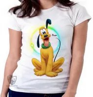 Baby look blusa feminina Pluto cachorro pateta mickey - Foto 4