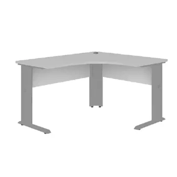 Mesa Angular 1400x1400 Pé Metal com Passa Cabos Lexus Smart - Foto 2