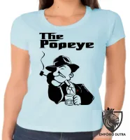 Baby look blusa feminina Popeye poderoso chefão the godfather - Foto 2