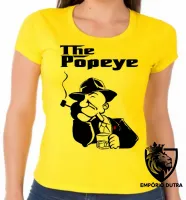 Baby look blusa feminina Popeye poderoso chefão the godfather - Foto 3
