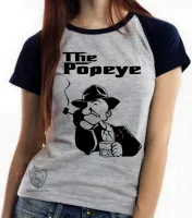 Baby look blusa feminina Popeye poderoso chefão the godfather - Foto 4