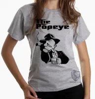 Baby look blusa feminina Popeye poderoso chefão the godfather - Foto 6