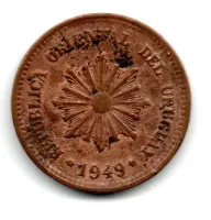 Uruguai - 1949 - 2 Centésimos