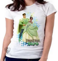 Baby look blusa feminina Princesa e o Sapo príncipe - Foto 5