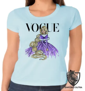 Baby look blusa feminina Rapunzel princesa - Foto 2