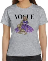 Baby look blusa feminina Rapunzel princesa - Foto 5