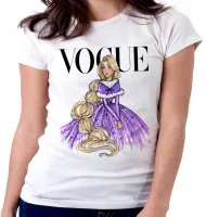Baby look blusa feminina Rapunzel princesa - Foto 6