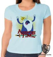 Baby look blusa feminina Rei Gelado Hora da Aventura - Foto 2