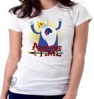 Baby look blusa feminina Rei Gelado Hora da Aventura - Foto 4