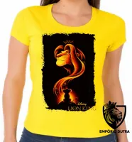 Baby look blusa feminina Rei Leão disney Lion King Mufasa Simba filho - Foto 2