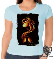 Baby look blusa feminina Rei Leão disney Lion King Mufasa Simba filho - Foto 3