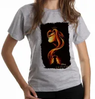 Baby look blusa feminina Rei Leão disney Lion King Mufasa Simba filho - Foto 4