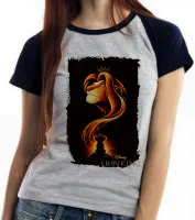 Baby look blusa feminina Rei Leão disney Lion King Mufasa Simba filho - Foto 5