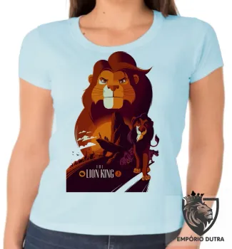 Baby look blusa feminina rei leão escar simba disney desenho - Foto 2