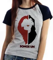 Baby look blusa feminina Rei Leão Mufasa Simba Somos um - Foto 5