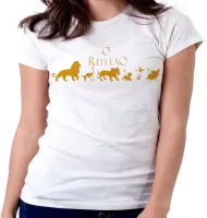 Baby look blusa feminina Rei Leão Mufasa Simba timão pumba - Foto 6