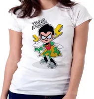 Baby look blusa feminina Robin jovens Titãs em ação titan go - Foto 3