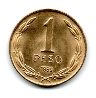 Chile - 1989 - 1 Peso Imagem