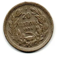 Chile - 1938 - 20 Centavos