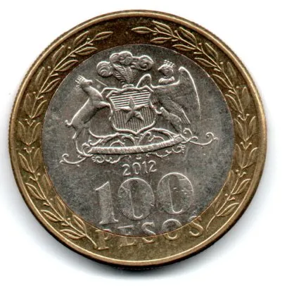 Chile - 2012 - 100 Pesos Imagem