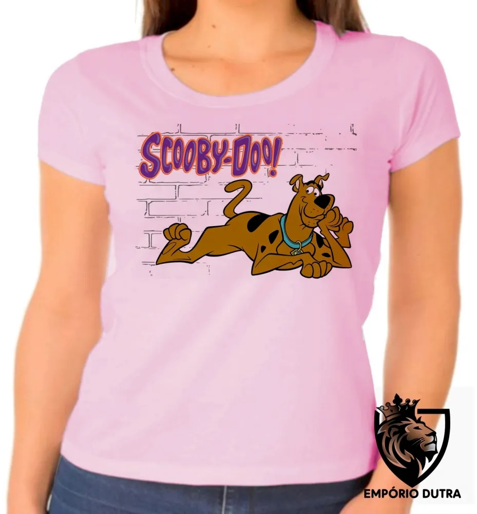 Baby look blusa feminina Scooby Doo cachorro cão dog salsicha